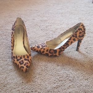 Cheetah print heels